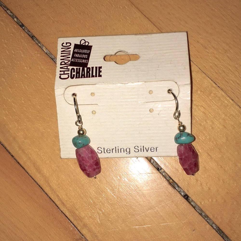Sterling silver earrings “Charlie” style
